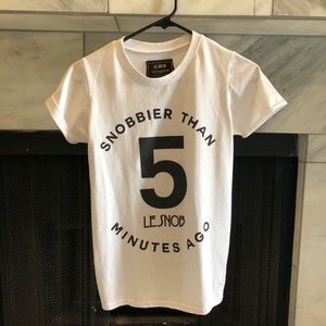 Le Snob “Snobbier Than 5 Minutes Ago” Tee